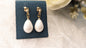 White Pearl Drop Earrings