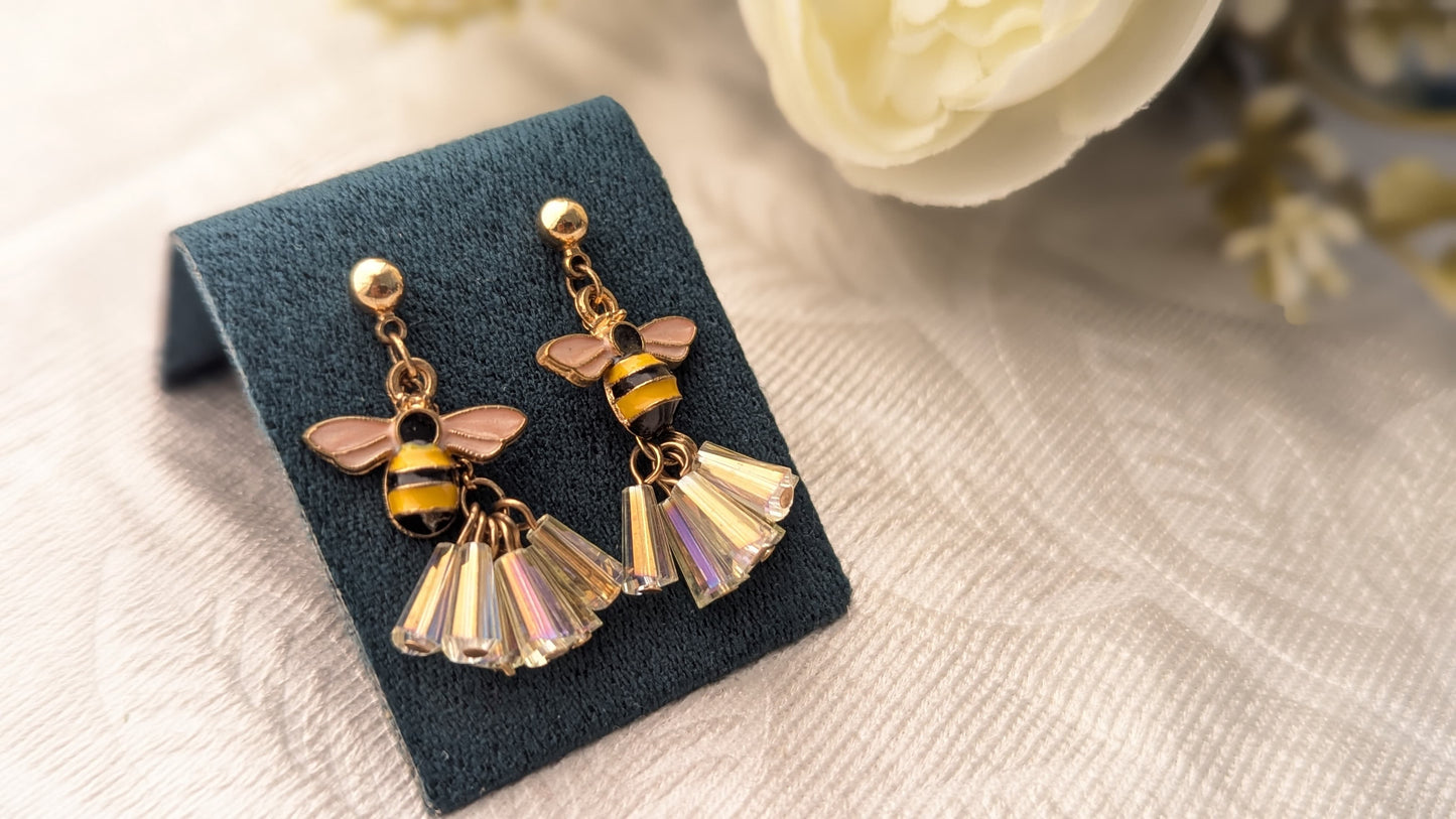 Honey Bee Drop Earings