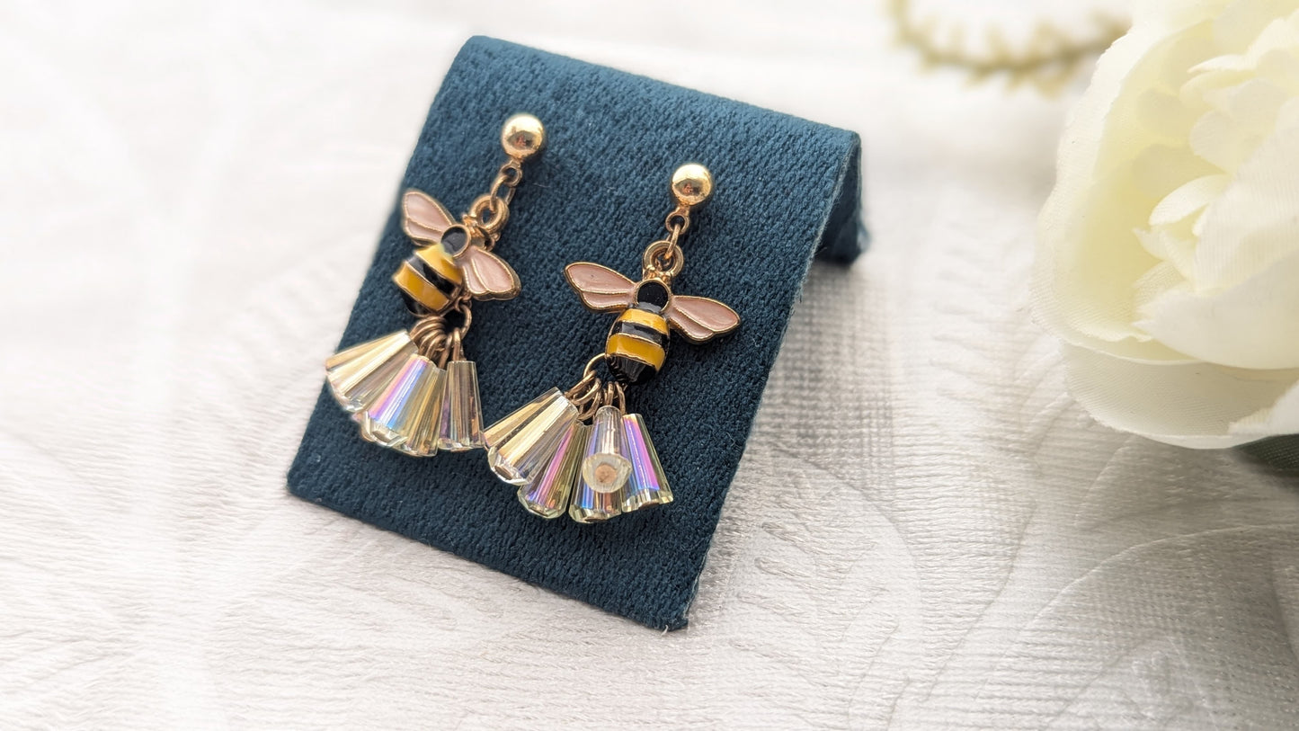 Honey Bee Drop Earings