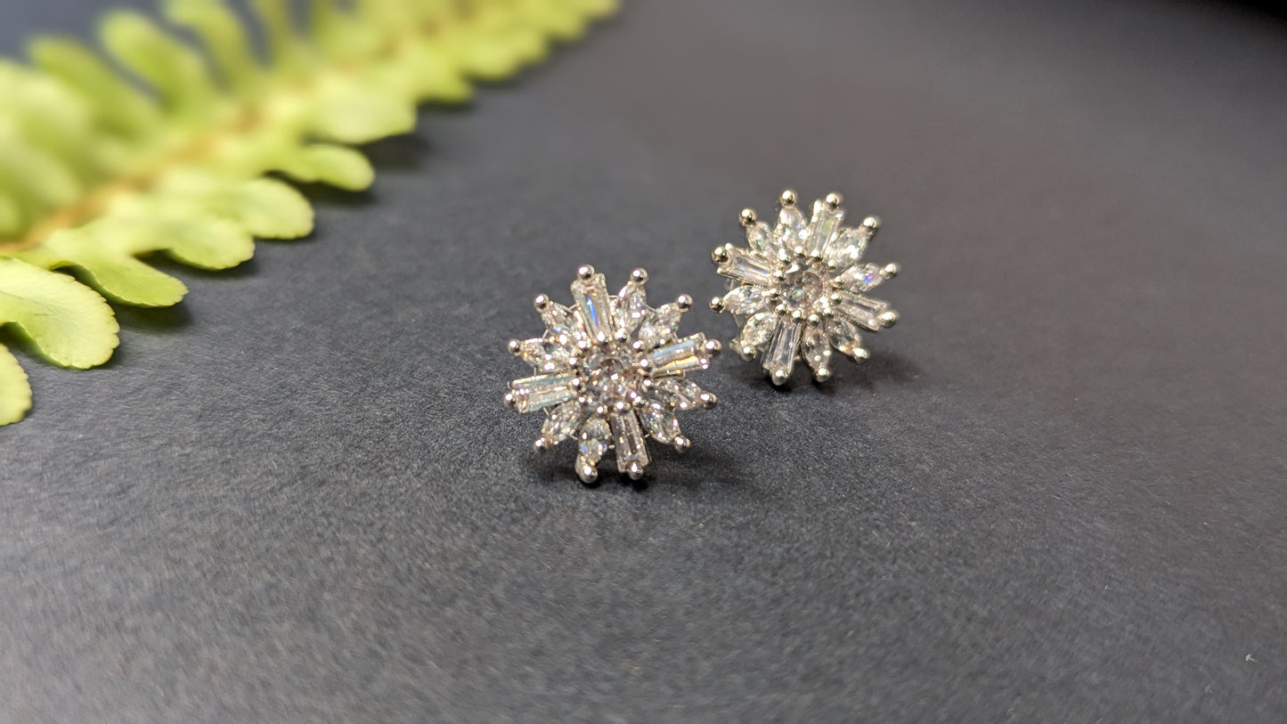 S925 AD Stud Earrings