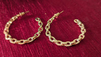 Korean Gold Plated Circular Hoop Earrings