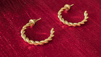 Circular Gold Hoop Earrings