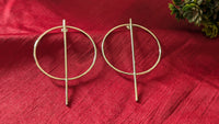 Round Hoop Stud Earring