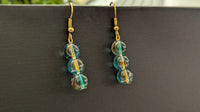 Blue Water Crystal Beads Earrings