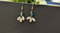 Handmade Blue Crystal and Faux Pearl Drop Earrings