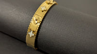 Gold Plated Anti Tarnish Victorian Style Stainless Steel  Bracelet