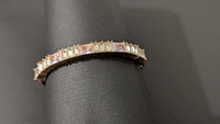 Diamond Studded Rose Gold Anti Tarnish Metal Bracelet