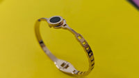 Roman Number Bracelet With Black Circular Design