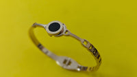 Roman Number Bracelet With Black Circular Design