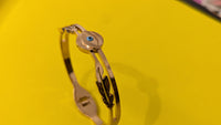 Gold Plated Evil Eye Anti Tarnish Metal Bracelet