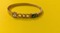 Gold Plated Green Rectangle Stone Joanne Metal Barcelet