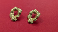 Gold Plated Irregular wave Hollow Earrings