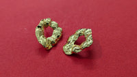 Gold Plated Irregular wave Hollow Earrings