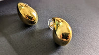 Gold Plated Anti Tarnish Tear Drop Regular Stud Earrings