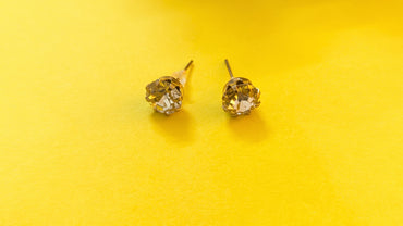 Set Of 2 CZ Stud Earrings