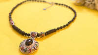 925 Silver Onyx Bead necklace