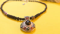 925 Silver Onyx Bead necklace