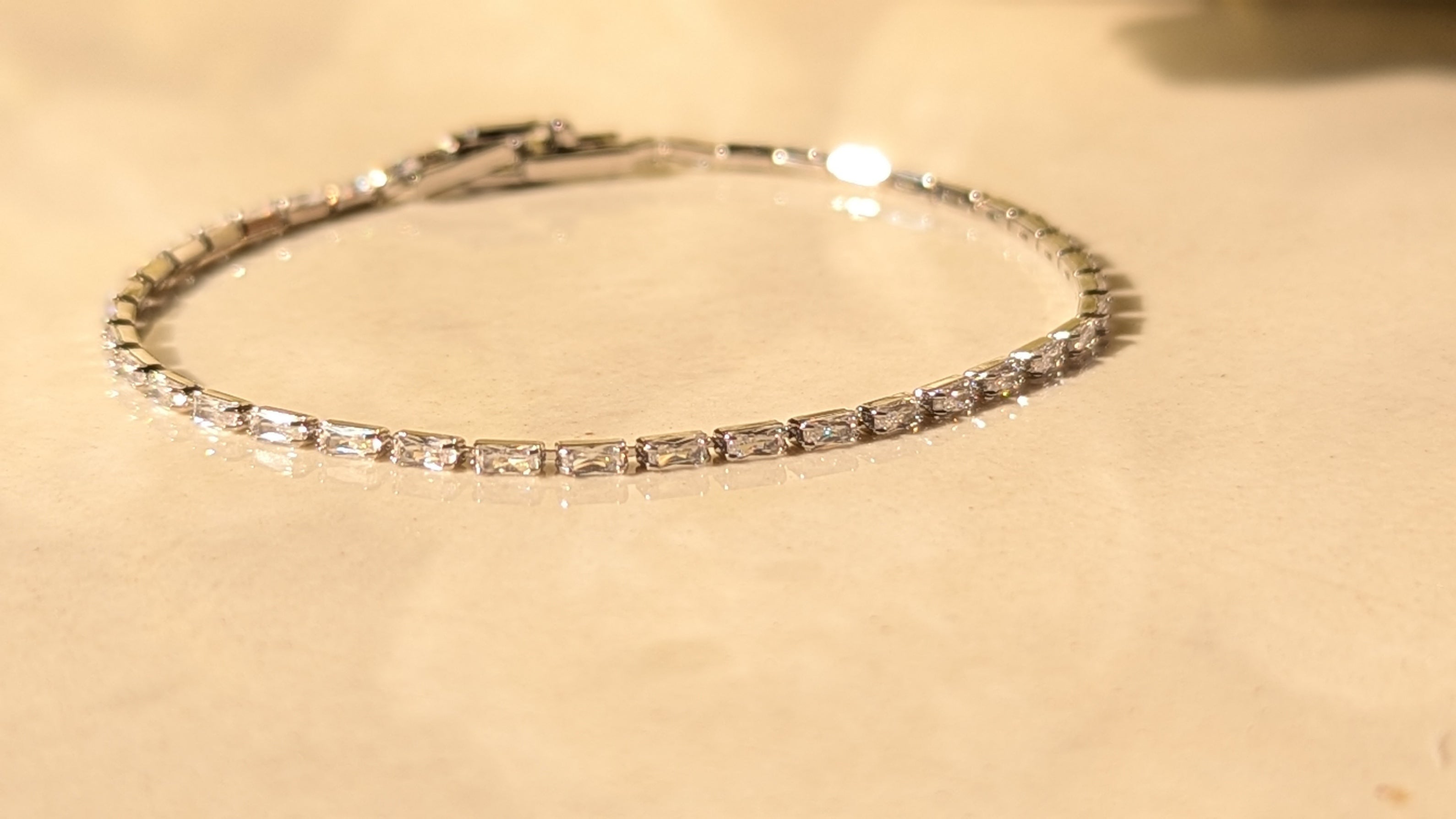 Silver Plated AD Bracelet For Women & Girls