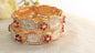 Gold Plated Red Stones Studded Festive Bangles For Women | Set Of 2