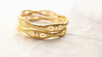 Set Of 2 Traditional Gold Plated Bangles | Size 2.4